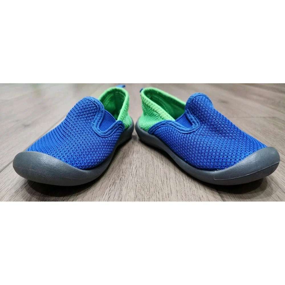 Oshkosh B'gosh Mesh Water Shoes Sneakers Rubber Bottom Slip On Blue Kids‎ Size 7